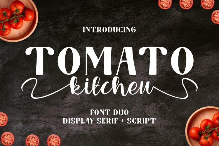 Tomato Kitchen Font Duo