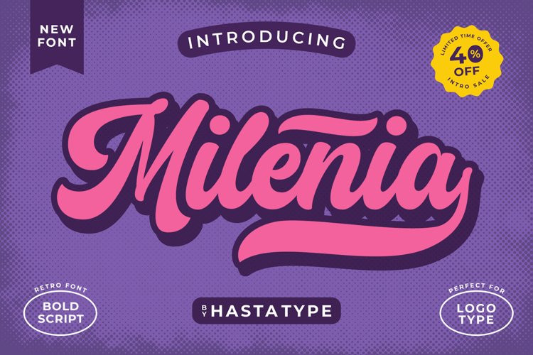 Milenia Script Font