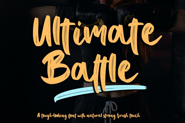 Ultimate Battle Brush Font