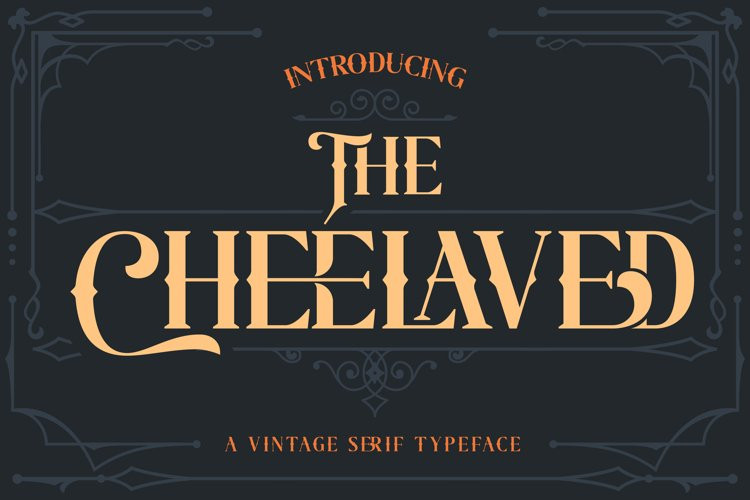 The Cheelaved Display Font