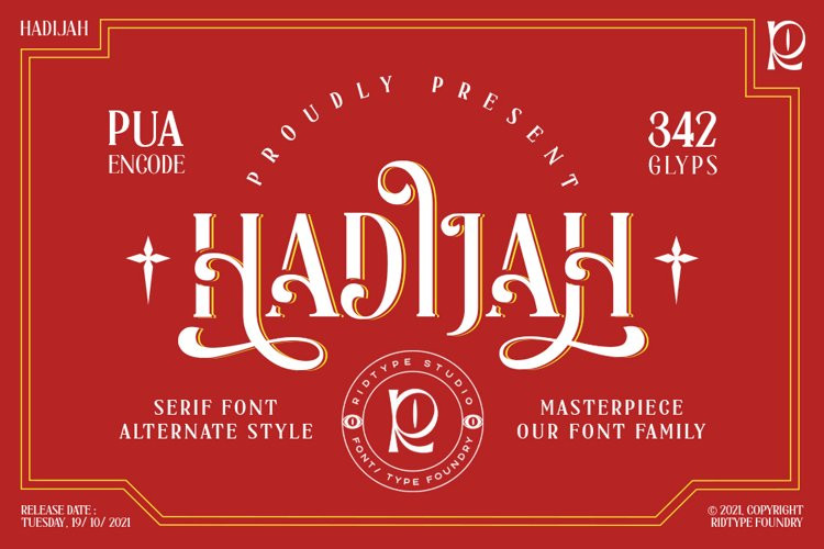 Hadijah Serif Font