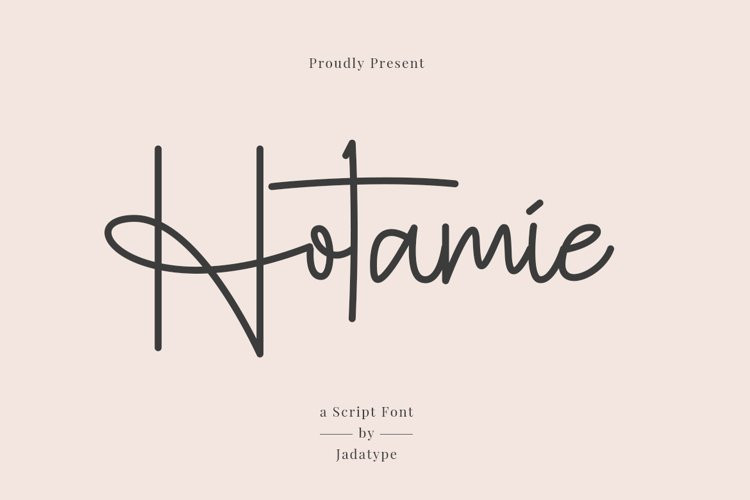 Hotamie Handwritten Font