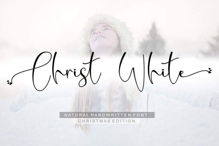 Christ White Script Font