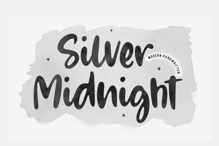 Silver Midnight Script Font