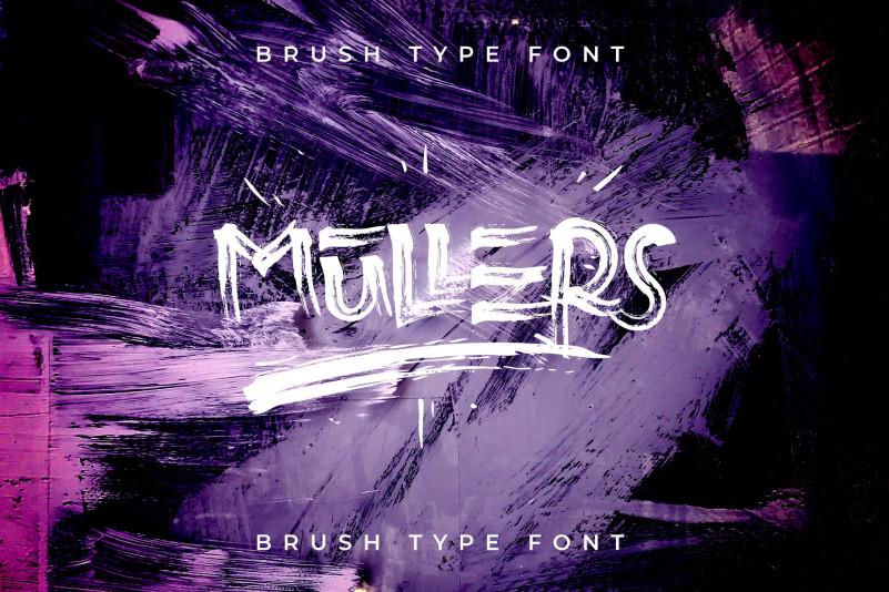 Mullers Brush Font