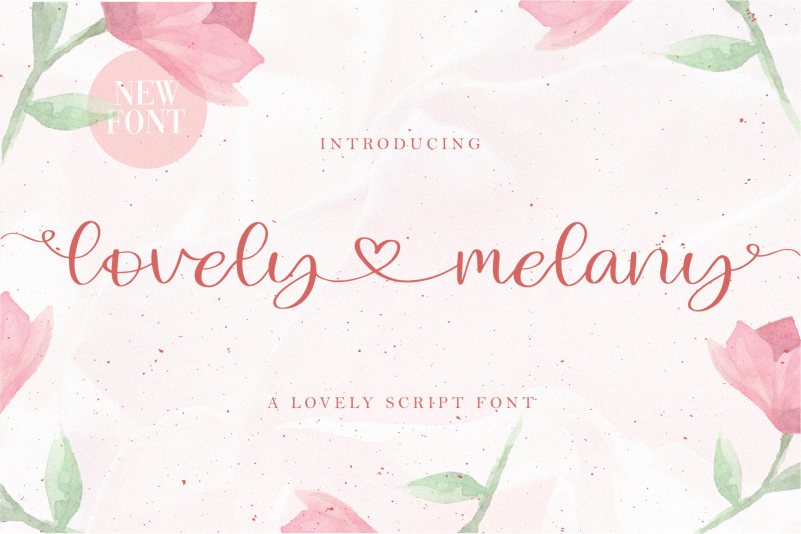 Lovely Melany Script Font