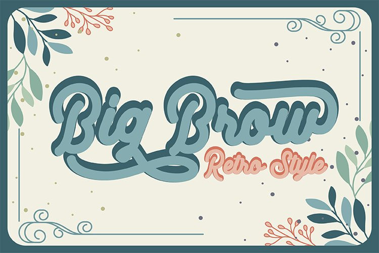 Big Brow Script Font