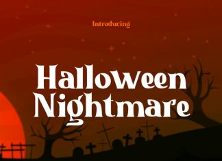 Halloween Nightmare Display Font