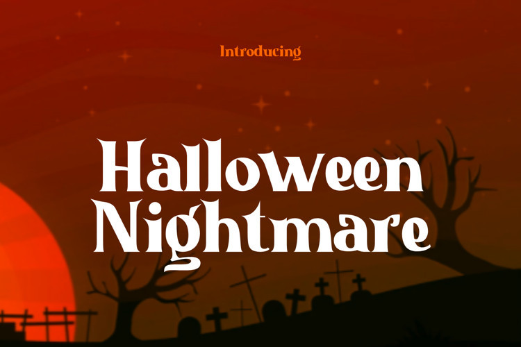 Halloween Nightmare Display Font