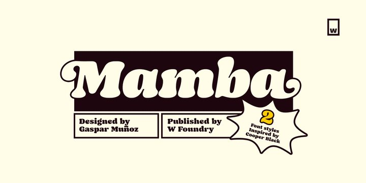 Mamba Display Font