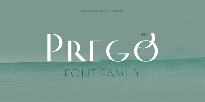 Prego Sans Serif Font