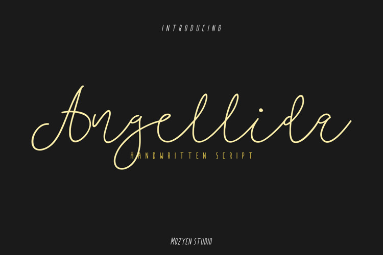 Angellida Handwritten Font