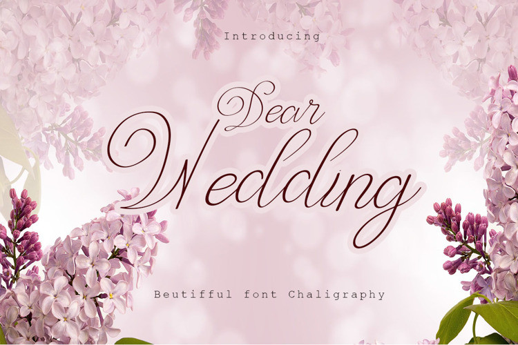 Dear Wedding Script Font