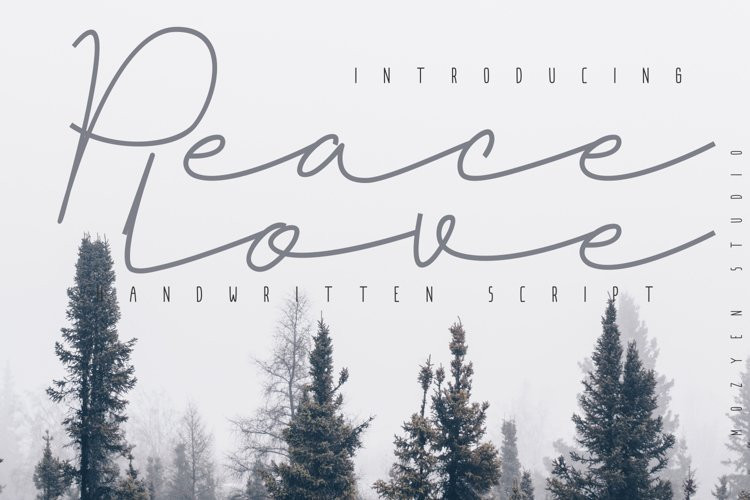 Peacelove Script Font