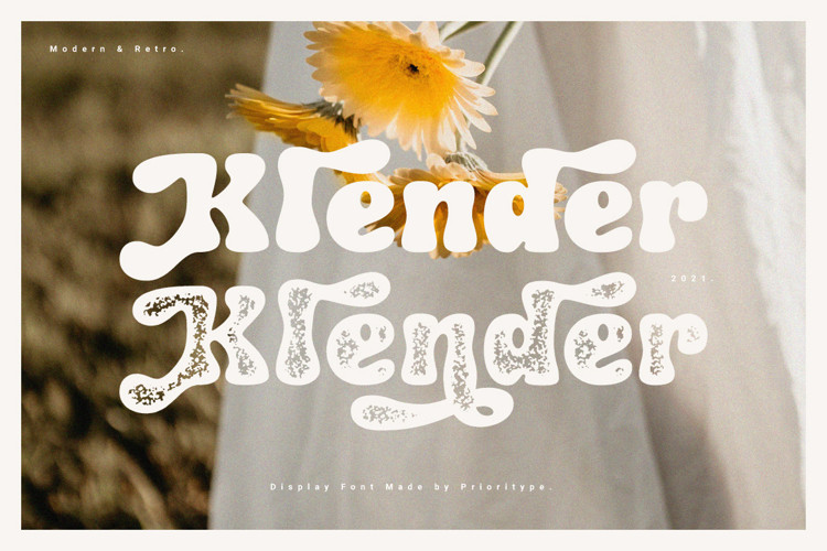 Klender Display Font