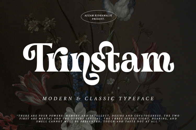 Trinstam Serif Font