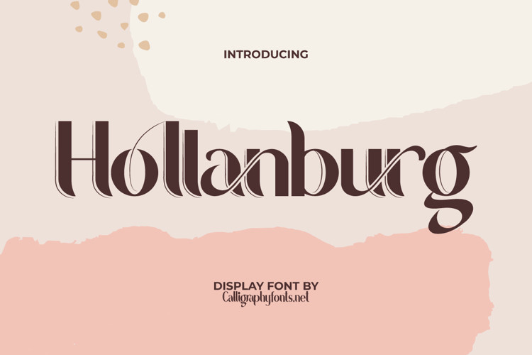 Hollanburg Display Font