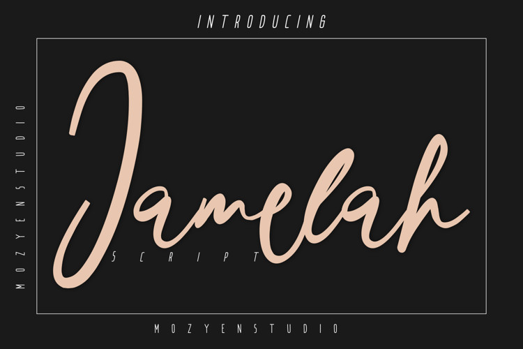 Jamelah Script Font