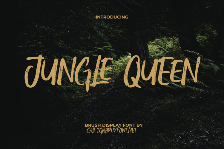 Jungle Queen Brush Font