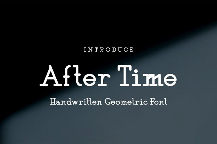 After Time Display Font