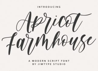 Apricot Farmhouse Script Font