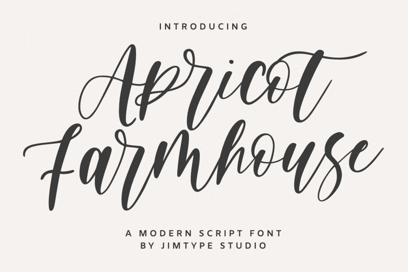 Apricot Farmhouse Script Font