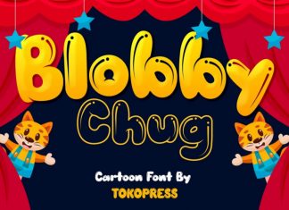 Blobby Chug Display Font