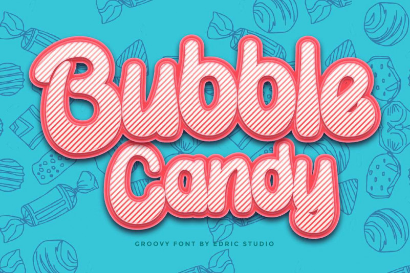 Bubble Candy Display Font