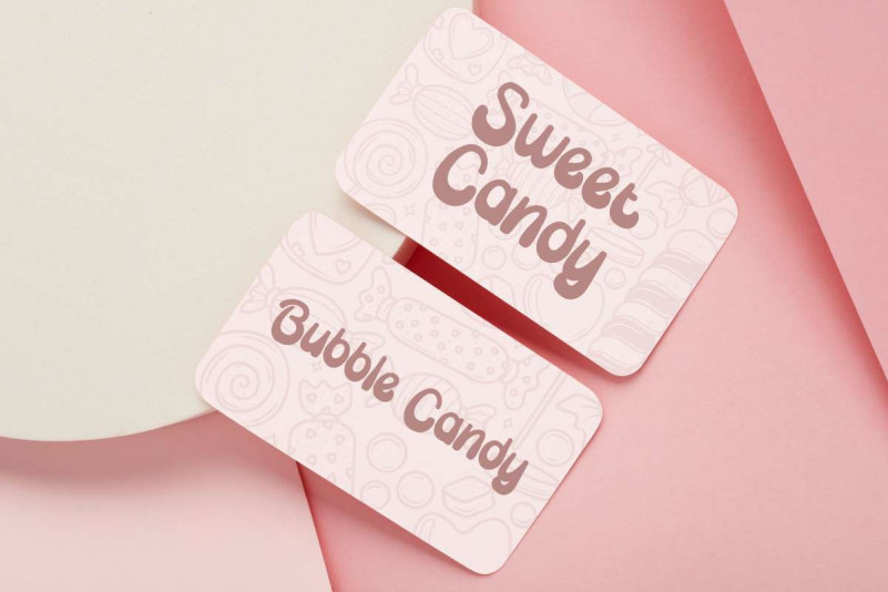 Bubble Candy Display Font