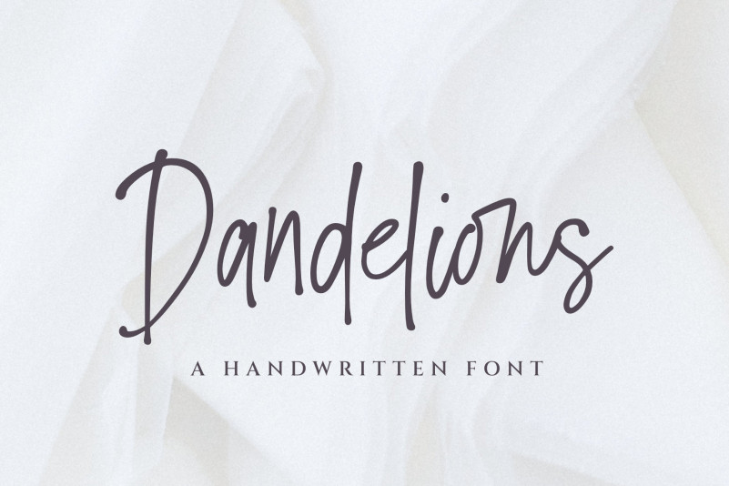 Dandelions Handwritten Font