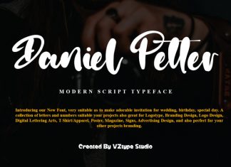 Daniel Petter Script Font