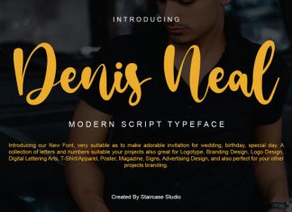 Denis Neal Script Font