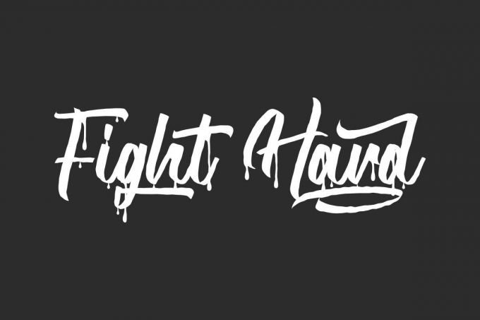 Fight Hard Brush Font