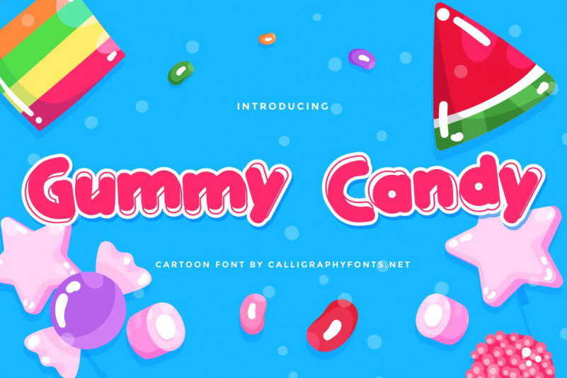 Gummy Candy Display Font