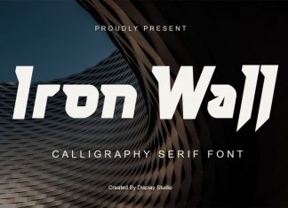 Iron Wall Display Font
