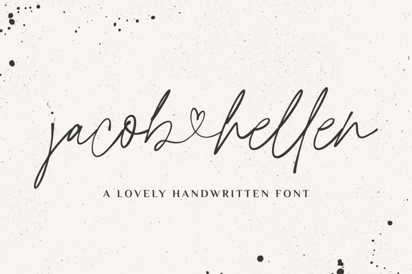 Jacob & Hellen Script Font