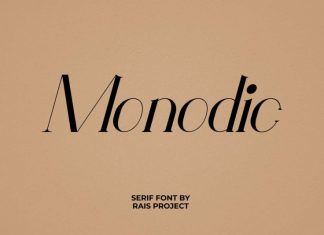 Monodic Serif Font