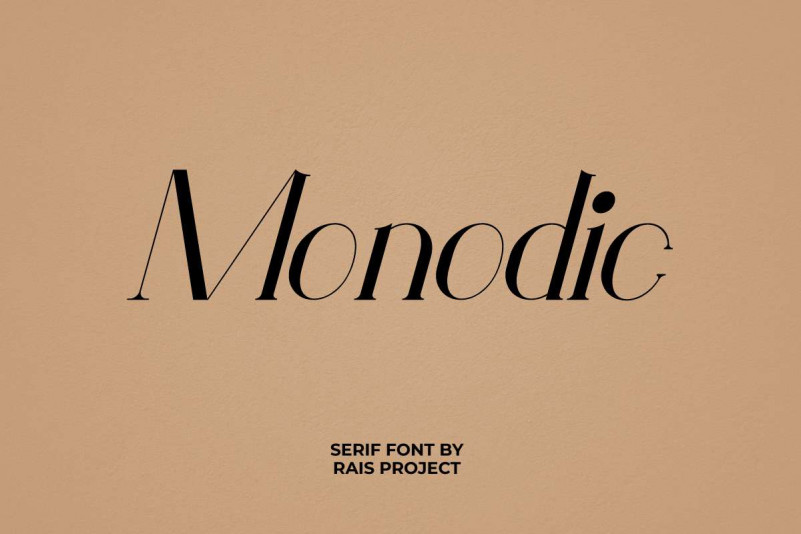 Monodic Serif Font