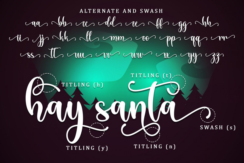 Christmas Style Script Font