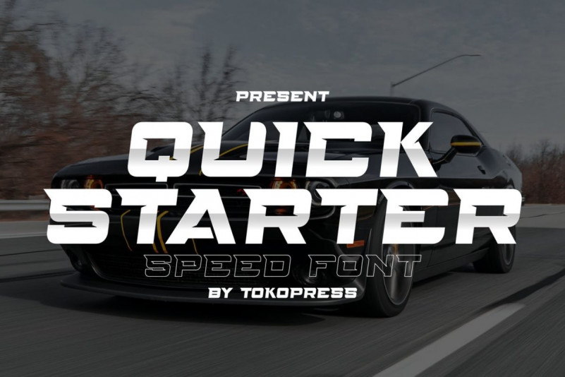 Quickstarter Display Font