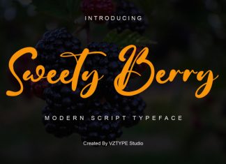 Sweety Berry Script Font