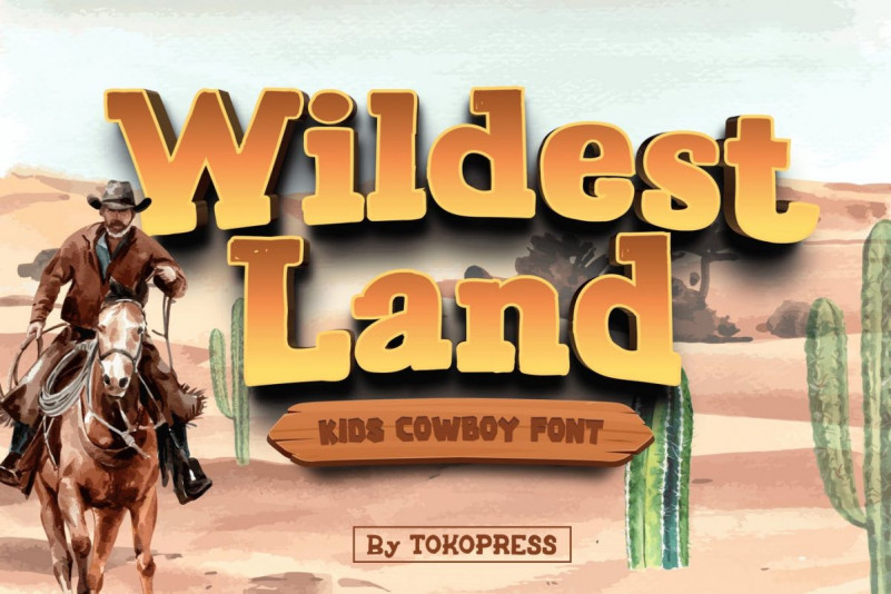 Wildest Land Display Font