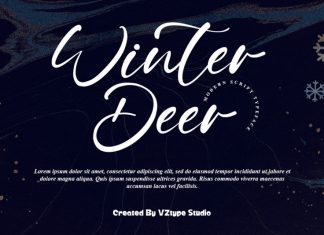 Winter Deer Script Font