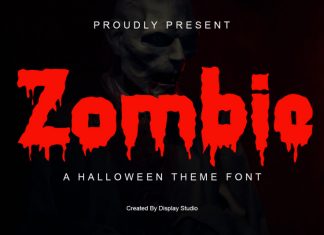 Zombie Display Font