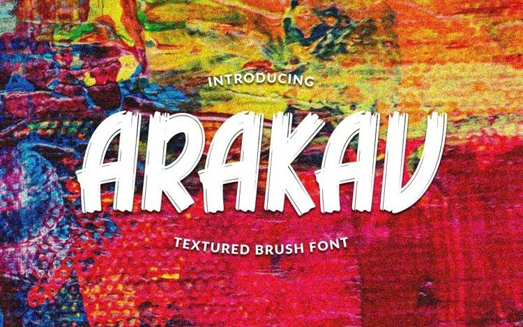 Arakav Brush Font