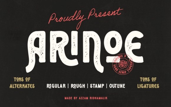 Arinoe Display Font