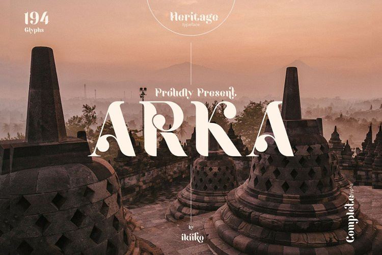 ARKA Display Font