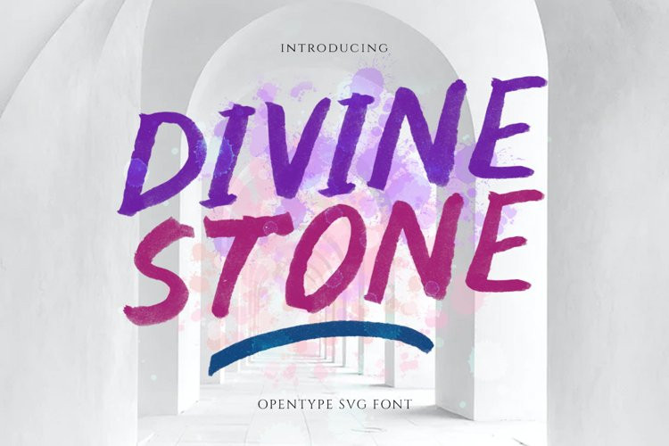 Divine Stone Brush Font