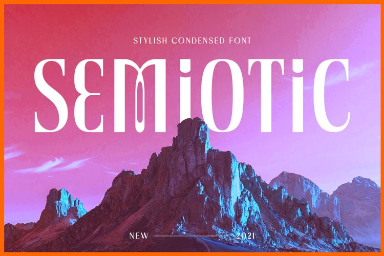 Semiotic Display Font