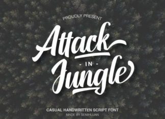 Attack in Jungle Font